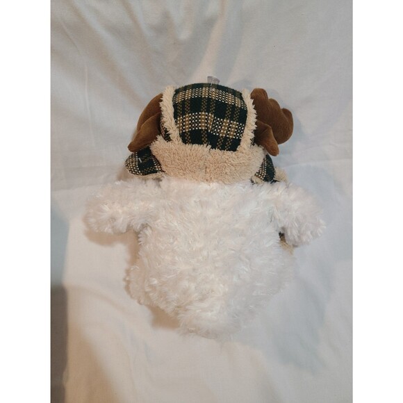Merry Brite Cuddly Classics White Reindeer Plush - Picture 3 of 7
